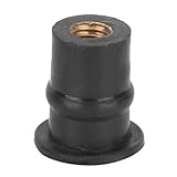 SustVita 10Pcs Well Nuts Fasteners M5 Rubber 5mm / 0.2in for Motorcycle Windshield Bolts and Accessories