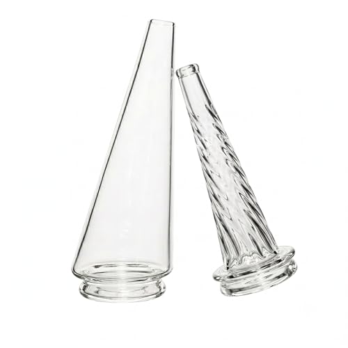Hand-Blown Clear Glass Bottle - Precision Replacement Dome for Decorate Desktop Stations Thick Borosilicate Bottomless Decorative Bottle (Clear)