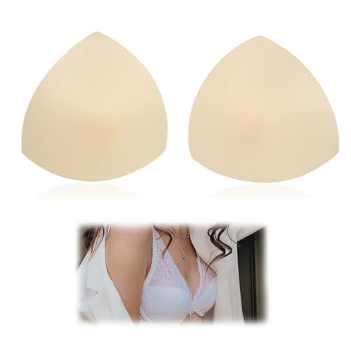 JRYXDS 3 Pares De Almohadillas De Espuma Para Brasier Triangular Extraíble Para Traje De Baño, Sujetador Deportivo, Relleno Sujetador Deportivo, Bikinis, Lenceria
