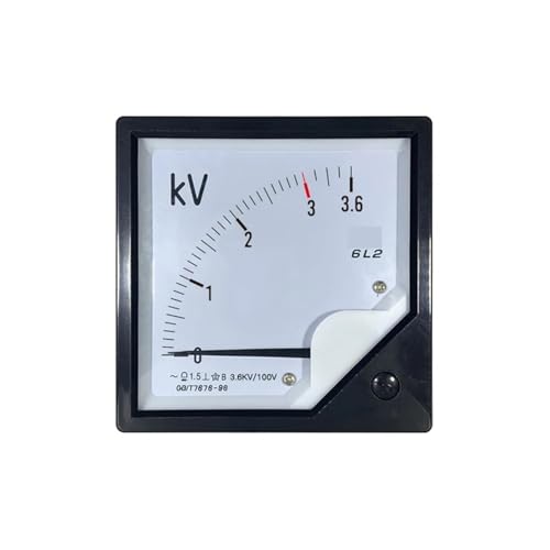 Voltímetro de voltaje 6L2 de aguja analógica con entrada precisa de 100V 4