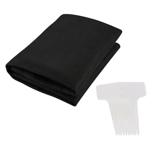 Zambuph 1 pieza con tela antimaleza, jardín de lana, película para jardín, permeable al agua, altamente estabilizada a los rayos UV, para interiores y