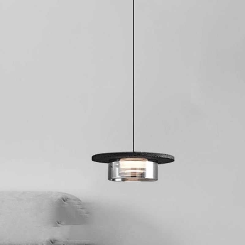 Suspension cuivre noir et verre 9,8 pouces idéal pour l'ambiance tamisée d'un bar ou restaurant