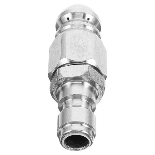 FONDOTIN Boquilla de Alta Presión para Lavadora Boquilla de Acero Inoxidable para Limpieza y Desatasco de Tuberías Accesorio Duradero para Pulverización y Profesional