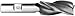 F&D Tool Company 17913-FF356 Three Flute End Mill, Single End, 1.25" Mill Diameter, 1" Shank Diameter, 2" Flute Length, 4.5" Overall Length