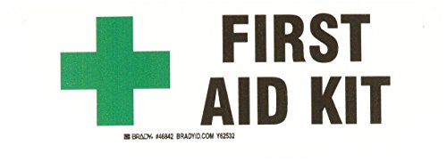 Image of Brady 46842 Information Sign (First Aid Kit), Aluminum, 3 1 /2 inch x 10 inch