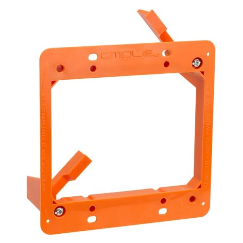 Cmple - Low Voltage Mounting Bracket 2 Gang Multipurpose Drywall Mounting Wall Plate Bracket – Dual Gang