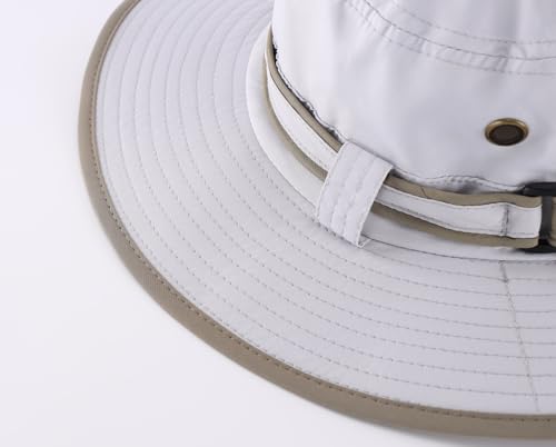 Image of Home Prefer UPF50 Mens Sun Hat with Neck Flap Quick Dry UV Protection Cap Womens Wide Brim Fishing Hat Neck Flap Beach Garden