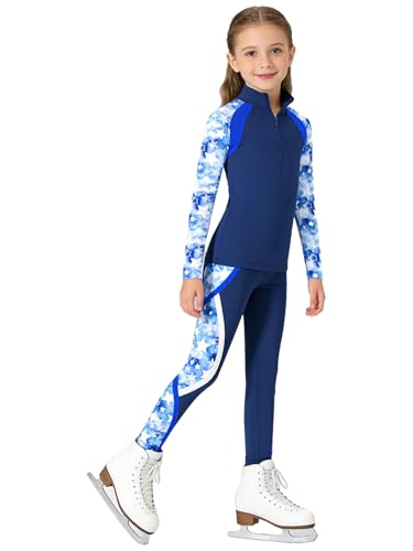 Leggings sport fille et chemise manches longues pour éviter le froid en gym