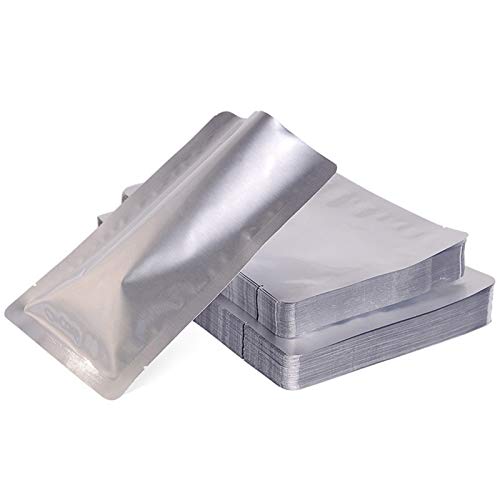 FWKTG 50 Stück Mylar-Frischhaltebeutel Profi- Folienbeutel Vakuumbeutel Verpackung für Lebensmittel Größe Mylar 3-MIL - BPA-frei, Sehr Stark & Reißfest (Size : 20x25cm-3MIL) Cover