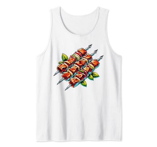 Shashlik Master Grill Russian Skewers Grill Russia Tank Top