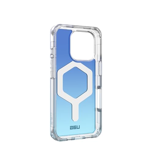 Image of URBAN ARMOR GEAR UAG [Limited Edition] Designed for iPhone 16 Pro Case 6.3 inch Plyo - Compatible with MagSafe Charging Rugged Anti-Yellowing Transparent Military Grade Protective Cover, Blue Ombre