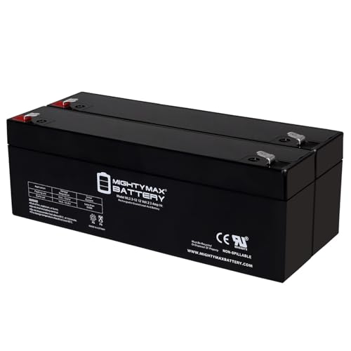 Mighty Max Battery 12V 2.3AH F1 SLA Replacement Battery Compatible with Prism Medical Ltd P-440 Portable Ceiling Lift - 2 Pack