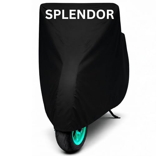 Image of Premium Bike Cover for Splendor, Plus, Plus XTEC, iSmart, Pro, Splendor All Model fit 100% Waterproof, Dustproof - Ultra-Shield & All Weaather Protection for Extended Bike All Bike Body Cover