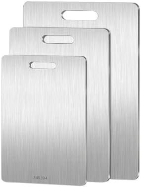 Stainless Steel Chopping Board 316 Stainless Steel Panel and Chopping Board Kitchen Household Thickened Double Sided Cutting Board Block Kneading