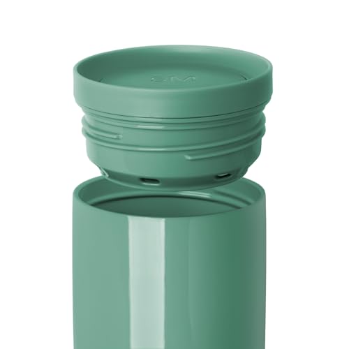 Image of Simple Modern Voyager Signature | 16oz Travel Coffee Mug Tumbler with 360 Lid | Gifts for Women Men | Ceramic-Lined Insulated Stainless Steel Cold Brew Iced Coffee Cup | Spruce