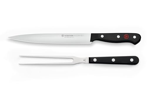 WÜSTHOF Gourmet 2-Piece Carving Knife Set,Black