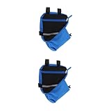 Hemobllo 2 Piezas Bolsa para Bicicleta Almacenamiento Práctico para Teléfono y Accesorios para Montañeras y Paseos Alta Durabilidad y Estilo Unisex