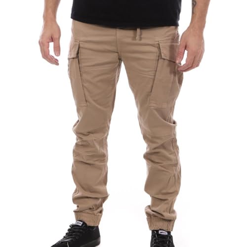 Image of Schott Relax Men's Cargo Trousers Beige, beige, 28-30