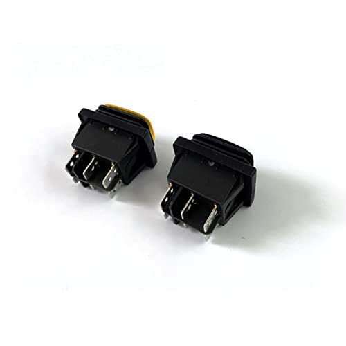 Interrupteur à bascule KCD4-203 DPDT 16A étanche avec LED verte - 6