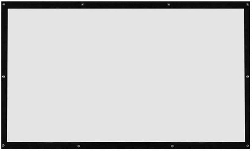 Pantalla de proyección alta definición con formato rectangular 16:9 y tejido lavable antiarrugas