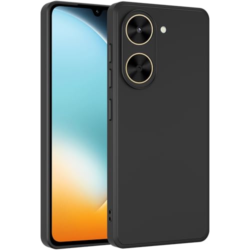 Image of A rtistque Back Cover Case for Poco C71 4G / Redmi A5 4G with Camera Protection | Shockproof TPU | Stylish Protective Design | Slim Fit | Ultra Matte | Poco C71 / Redmi A5 Back Cover - Black