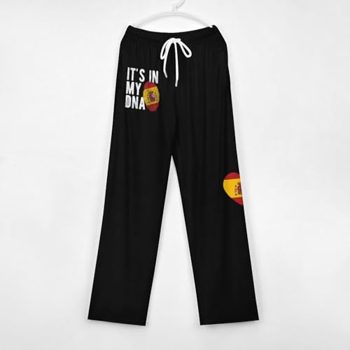 Pantalon de pyjama drapeau espagnol mixte et décontracté en coton léger - 6