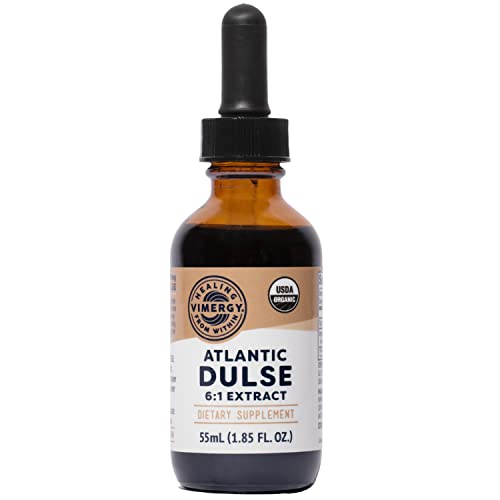 Vimergy Usda Organic Atlantic Dulse Extract, 55 Servings – Raw Liquid Seaweed Dulse Supplement Drops - Alcohol-Free, Vegan & Paleo Friendly (55 Ml) #TOP22