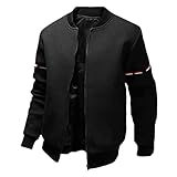 cuello hombres reparación casual primavera otoño manga suéter, Negro, XXXL