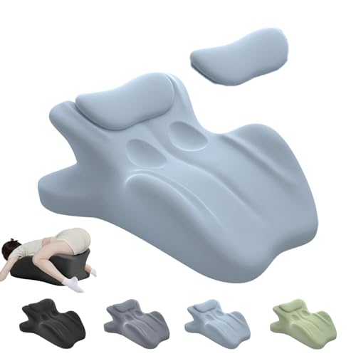 Paarkissen Intimitätskissen für Paare ergonomische Haltungsunterstützung für Wirbelsäule multifunktionale Bettkissen 27 perfekte Position für alle Körperhaltungen (Blau)