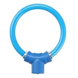 Compact for Bike Lock with Heavy Duty 11mm Steel Cable, Keyless Design for Anti Theft Security, Portable & Weather Resistant PVC Coated Lock for Versatile Use(Blue)(for Ring Lock)