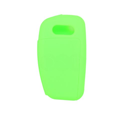 BROVACS Silicone Cover Protector Case Holder Skin Jacket Compatible with AUDI 3 Button Flip Remote Key Fob CV9820 Light Green - Image 3