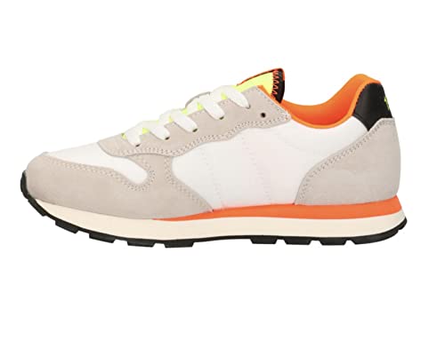 SUN68 Scarpe Boy's Tom Fluo Suede/Nylon Bianco