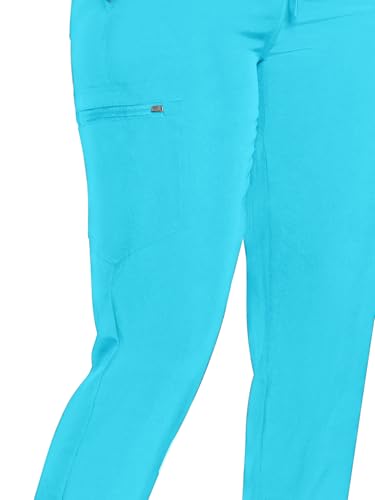 Image of COZYFIT Womens Scrub Pants - Soft Stretch Yoga Style with 5 Pockets, Slim Fit Jogger Scrubs Pants for Women