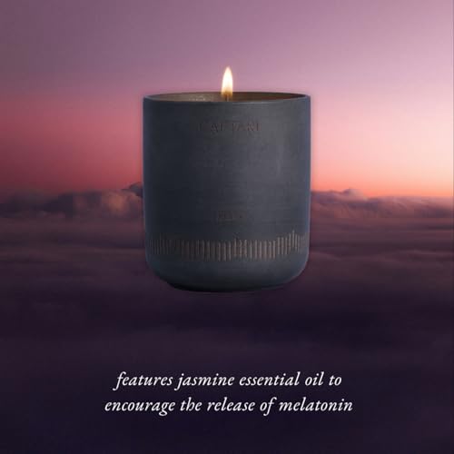CAFTARI Luxury Aromatherapy Candle | Jasmine, Tuberose &amp; Neroli Scented | 60 Hour Burn | Clean Coconut Soy Wax | Vegan, Gift-Ready Candle for Sleep &amp; Home Spa Feel | Nidra