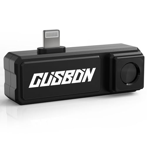 CUSBON TI1 Thermal Imaging Camera IOS, 120 x 90 IR Resolution Thermal Imager with 0.1°C Temp Resolution, -20°C~400°C Temp Range< 60mk Heat Sensitivity, Video Recording