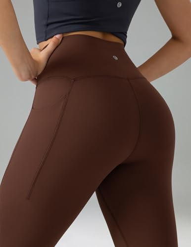 Image of Colorfulkoala Dreamlux No Front Seam Capri Leggings with Pockets for Women - High Waisted 21 inch Buttery Soft Yoga Pants