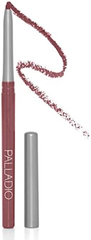 Palladio, Retractable Waterproof Lip Liner High Pigmented and Creamy Color Slim Twist Up Smudge Proof Formula with Long Lasting All Day Wear No Sharpener Required, Plum, 1 Count
