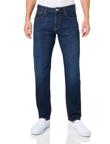 Armani Exchange J16 Straight Fit Comfort Cotton Denim Pants, Jeans pour des Hommes, Indigo Denim,