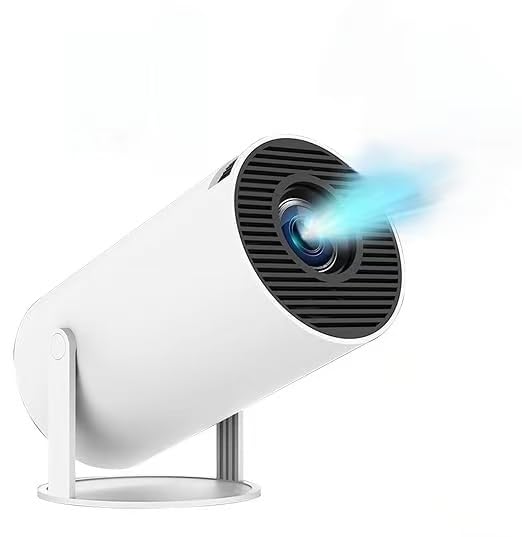 Y5S Arcade Vision Proyector con 2 Mandos Inalámbricos, Mini Retro Videoconsola Proyector con 10000+ Juegos, 4k Smart Portátil Auto Keystone Correction Movie Projector with 4000 Apps, Gamepad
