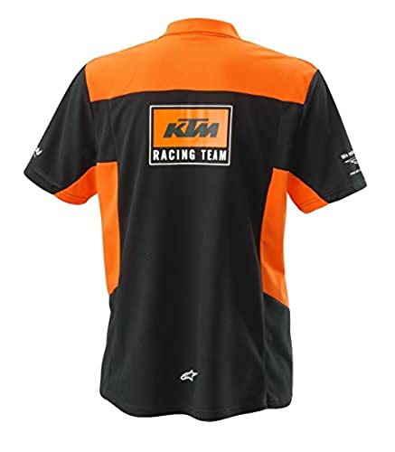 KTM Team Polo (Large) Black/Orange4