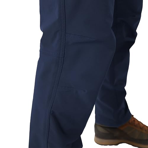 Image of Men's Work Suit Insulated Softshell Jacket & Bib Pants Set - Breathable Water-Resistant Coat with 4-Way Stretch