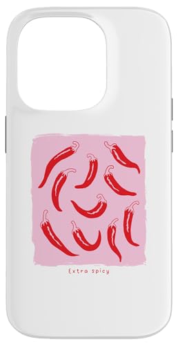 Funny Red pepper chili Food spicy hot Extra Spicy Chili Carcasa para iPhone 14 Pro