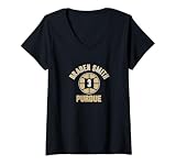 Womens Purdue Basketball: Braden Smith Name Number Ball V-Neck T-Shirt