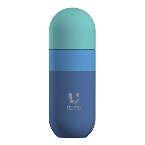 Asobu SBV30 PASTEL BLUE Orb Stainless Steel Double Wall Insulated Travel Water Bottle cover