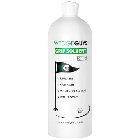 Wedge Guys Professional Golf Grip Tape Solvent for Regripping Golf Clubs | Golf Grip Solvent Solution for Easy Regripping and Golf Club Repair Cover