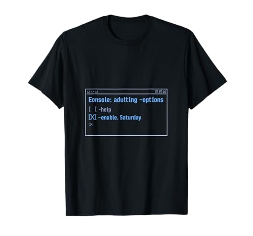 Console Adulting Options Programmer T-Shirt