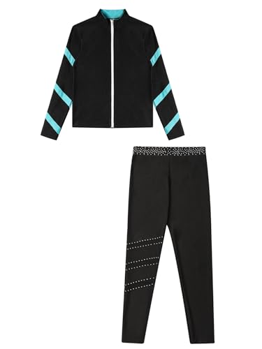 Ensemble jogging pour filles veste zippée et pantalon de sport