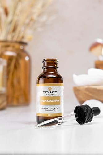 Vitality Extracts Frankincense Essential Oil - 30ml, Boswellia Serrata, Aromatherapy, Skin Care, Natural Calm, Stress Relief, Yoga, Comfort - Thumbnail 3