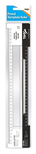 Royal Mail Postal Sturdy Plastic Letter And Large Letter Template Ruler (3mm)