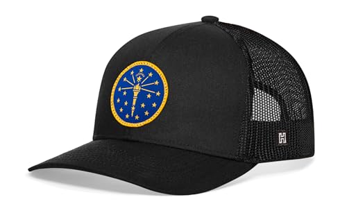 Image of HAKA State Flag Series Trucker Hat for Men & Women, Adjustable Baseball Hat, Golf Hat Snapback